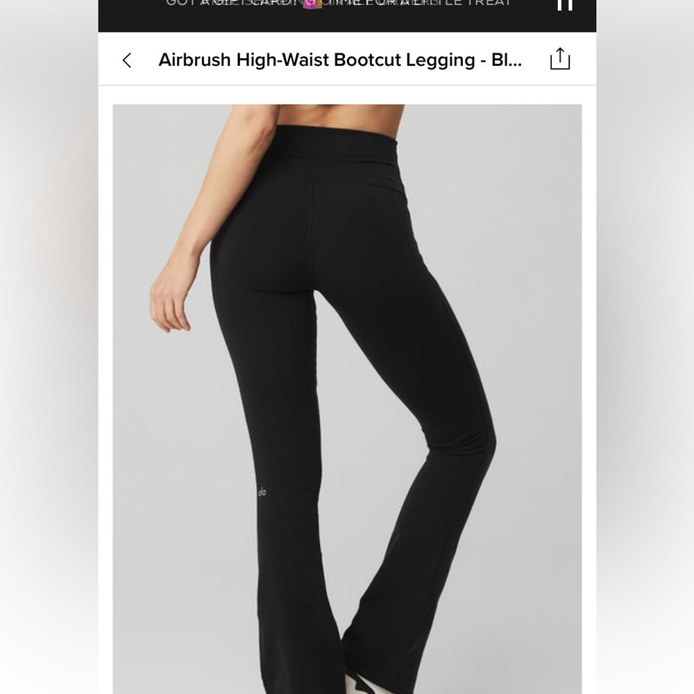 Alo Airbrush High Waisted Bootcut Legging